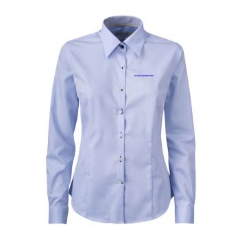 Yellow bow skjorte Blå Dame